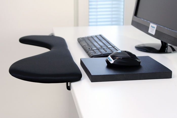 Forearm Support Computer Arm Rest With Ergonomic Mouse Pad